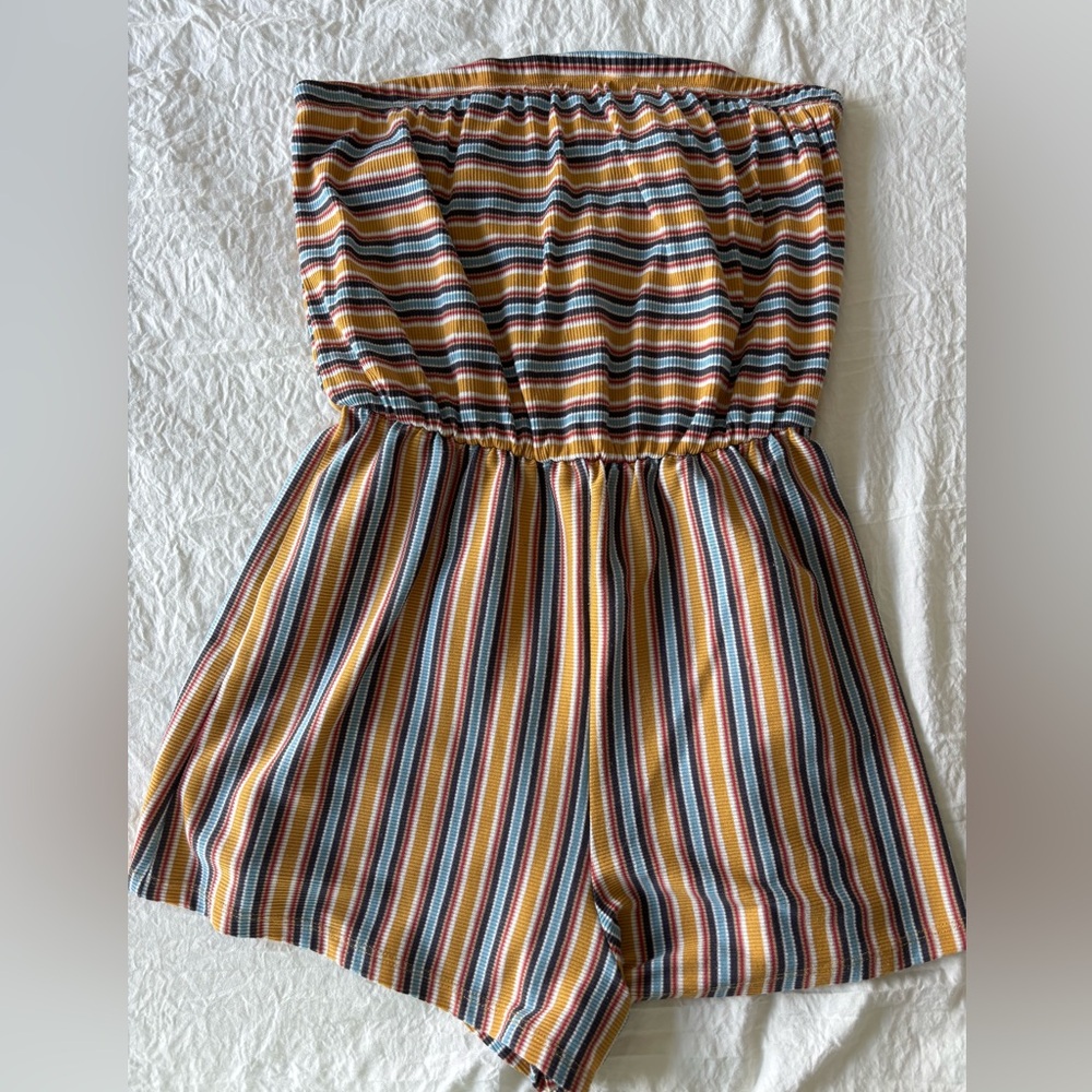 Wild Fable Multicolor Striped Romper